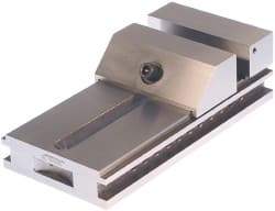 Suburban Tool - 4" Jaw Width, 7" Jaw Opening Capacity, 1-7/16" Jaw Height, Toolmaker's Vise - Flat Jaw, 0.0003" Parallelism, 0.0003" Squareness, 11" OAL x 4" OAW x 3" OAH - USA Tool & Supply