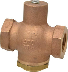 Kingston - 3/4" Brass Check Valve - Inline, FNPT x FNPT, 400 WOG - USA Tool & Supply