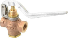 Kingston - 3/8" Pipe, 400 Max psi, Buna N Disc, Self Closing Control Valve - Squeeze Lever, FNPT x FNPT End Connections - USA Tool & Supply