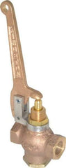 Kingston - 3/8" Pipe, 400 Max psi, Buna N Disc, Self Closing Control Valve - Pull Lever, FNPT x FNPT End Connections - USA Tool & Supply