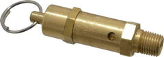Kingston - 1/4" Inlet, ASME Safety Relief Valve - 150 Max psi, Brass - USA Tool & Supply