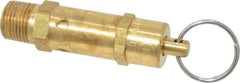 Kingston - 3/8" Inlet, ASME Safety Relief Valve - 150 Max psi, Brass - USA Tool & Supply