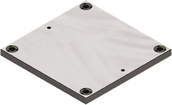 Jergens - 400mm Long x 400mm Wide Steel Fixture Plate - 25mm Plate Thickness - USA Tool & Supply
