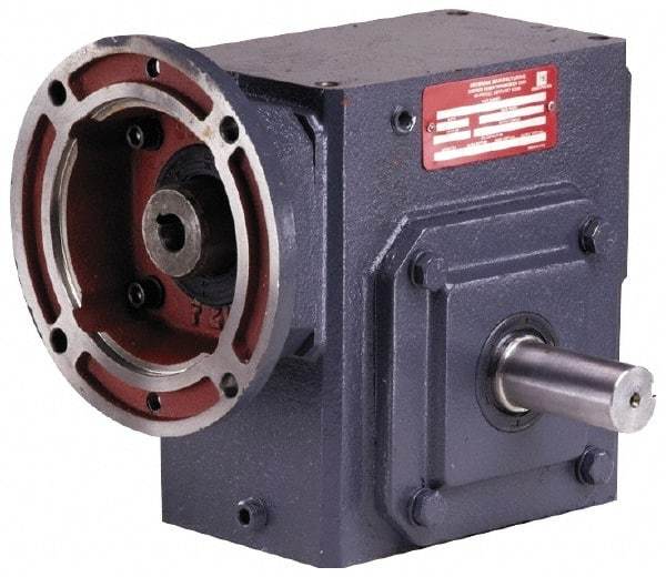 Morse - 2.06 Centerline Distance, 5:1, 350 RPM Output, 2 Input Horsepower, 335 Lbs. Max Torque, Speed Reducer - 1" Shaft Diam, Double Shaft Left & Right, 7/8" Bore, 5-1/2" Long x 3-3/4" Wide x 6.38" High, 140TC NEMA, 167 In/Lb. Min Torque - USA Tool & Supply