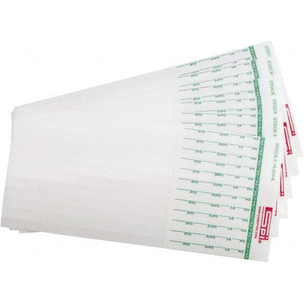 SPI - Calibration Label - Legend: Calibration, English, Green & White, 6" Long x 1/4" High, No Coating - USA Tool & Supply