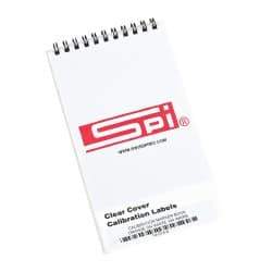 SPI - Calibration Label - Legend: Calibration, English, Orange & White, 1-3/4" Long x 5/8" High, No Coating - USA Tool & Supply