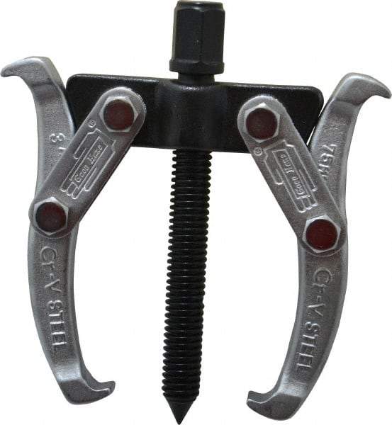 Value Collection - 1-1/2" to 3" Spread, 2 Ton Capacity, Gear Puller - 60mm Reach, For Bearings, Gears & Pulleys - USA Tool & Supply