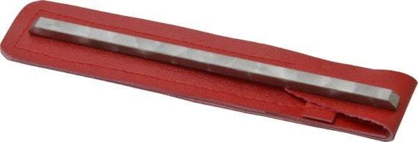 Made in USA - Extra Fine & Super Fine, 1-1/2" Length of Cut, Double End Diamond Hone - 320 & 400 Grit, 1/4" Wide x 3/16" High x 6" OAL - USA Tool & Supply