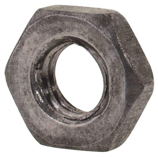 Value Collection - M4x0.70 Steel Right Hand Hex Jam Nut - 7mm Across Flats, 2.2mm High, Uncoated - USA Tool & Supply