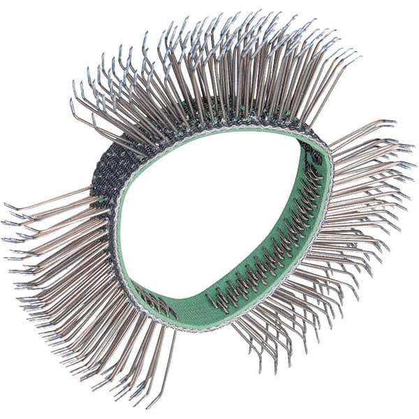 Dynabrade - 4" OD, Bent Filament Wheel Brush - 1/2" Face Width - USA Tool & Supply