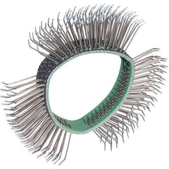 Dynabrade - 4" OD, Bent Filament Wheel Brush - 1/2" Face Width - USA Tool & Supply