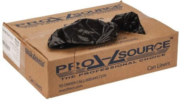 PRO-SOURCE - 1 mil Thick, Heavy-Duty Trash Bags - 40" Wide x 46" High, Black - USA Tool & Supply