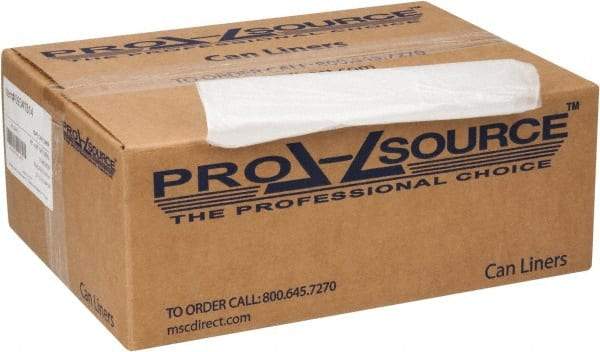 PRO-SOURCE - 0.63 mil Thick, Household/Office Trash Bags - 40" Wide x 48" High, Clear - USA Tool & Supply