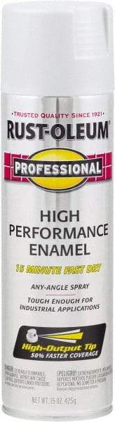 Rust-Oleum - Aluminum (Color), Gloss, Rust Proof Enamel Spray Paint - 14 Sq Ft per Can, 15 oz Container, Use on Multipurpose - USA Tool & Supply