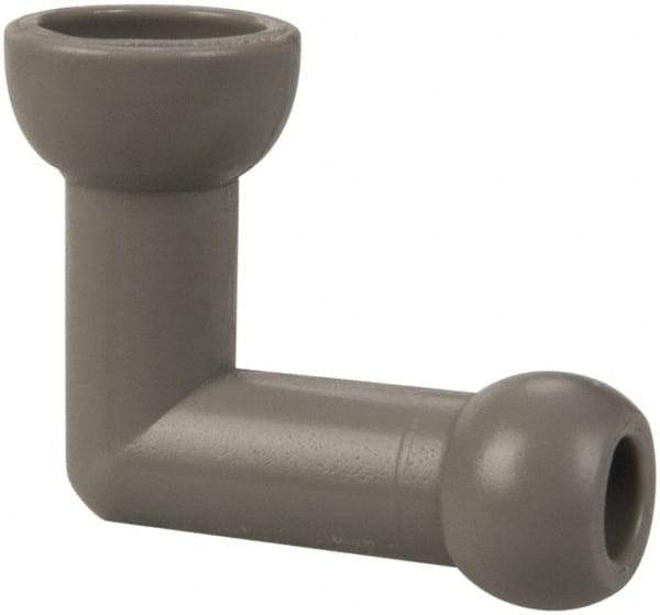 Cedarberg - 1/4" Hose Inside Diam, Coolant Hose Elbow - Female to Male, for Use with Snap Together Hose System, 2 Pieces - USA Tool & Supply
