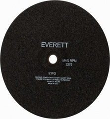 Everett - 14" Cutoff Wheel - 1/8" Thick, 1" Arbor, Use with Gas Powered Saws - USA Tool & Supply