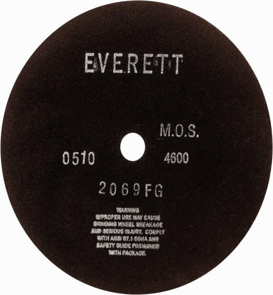 Everett - 12" Aluminum Oxide Cutoff Wheel - 1/8" Thick, 1" Arbor, Use with Gas Powered Saws - USA Tool & Supply