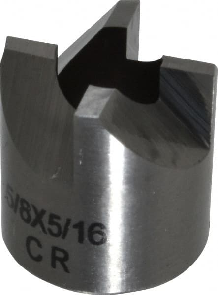 Made in USA - 4 Flutes, 5/8" Diam, 5/16" Pilot Hole Diam, Solid Carbide Reverse Counterbore - USA Tool & Supply