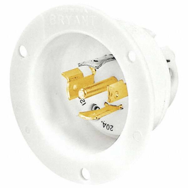 Bryant Electric - Twist Lock Plugs & Connectors Connector Type: Inlet Grade: Industrial - USA Tool & Supply