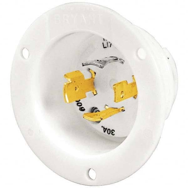 Bryant Electric - Twist Lock Plugs & Connectors Connector Type: Inlet Grade: Industrial - USA Tool & Supply