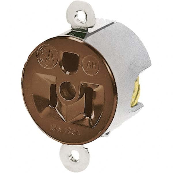 Bryant Electric - Straight Blade Receptacles Receptacle Type: Single Receptacle Grade: Industrial - USA Tool & Supply