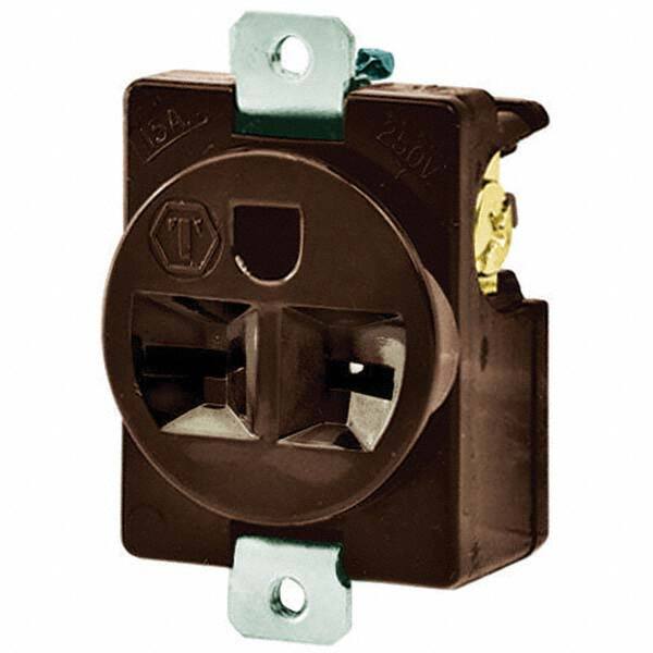 Bryant Electric - Straight Blade Receptacles Receptacle Type: Single Receptacle Grade: Industrial - USA Tool & Supply