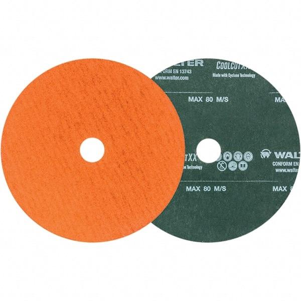 WALTER Surface Technologies - 6" Diam 7/8" Hole 60 Grit Fiber Disc - Ceramic - USA Tool & Supply