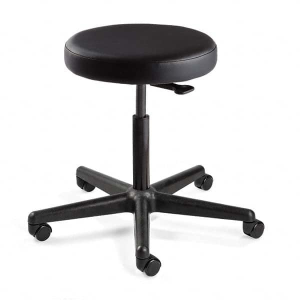 Bevco - Swivel & Adjustable Stools Type: Adjustable Backless Stool Base Type: Nylon - USA Tool & Supply
