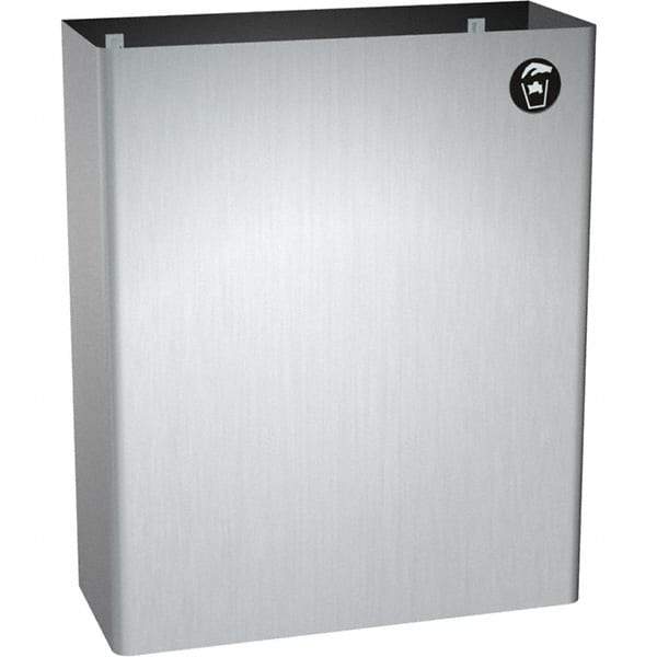 ASI-American Specialties, Inc. - Feminine Hygiene Product Receptacles Material: Stainless Steel Color: Silver - USA Tool & Supply