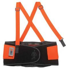 100HV XS ORANGE HI-VIS BACK SUPPORT - USA Tool & Supply
