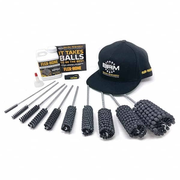 Brush Research Mfg. - 1/4" to 2" Bore Diam, 120 Grit, Silicon Carbide Flexible Hone - USA Tool & Supply