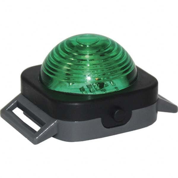 Railhead Corporation - Strobe & Flashing Lights Light Type: Flashing, Steady Lens Color: Green - USA Tool & Supply