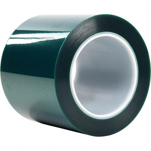3M - 72 Yd x 4" Green Polyester Film Tape - USA Tool & Supply