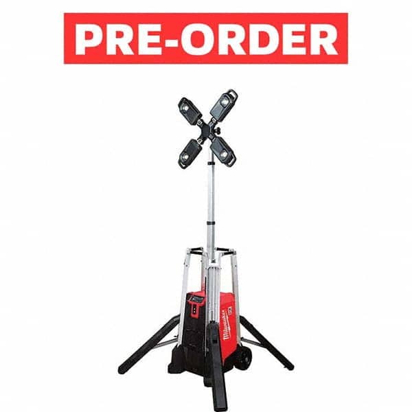 Milwaukee Tool - Portable Work Lights Portable Type: Floor Lamp Type: LED - USA Tool & Supply