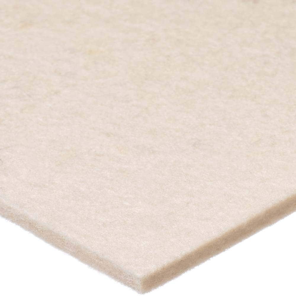 USA Sealing - Felt Sheets; Material: Felt ; Thickness (Decimal Inch): 0.0625 ; Thickness (Inch): 1/16 ; Width (Inch): 1.5000 ; Length (Inch): 120 ; Density (Lb./Sq. Yd.): 16.00 - Exact Industrial Supply