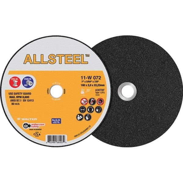 WALTER Surface Technologies - Cutoff Wheels Tool Compatibility: Angle Grinders Wheel Diameter (Inch): 4-1/2 - USA Tool & Supply