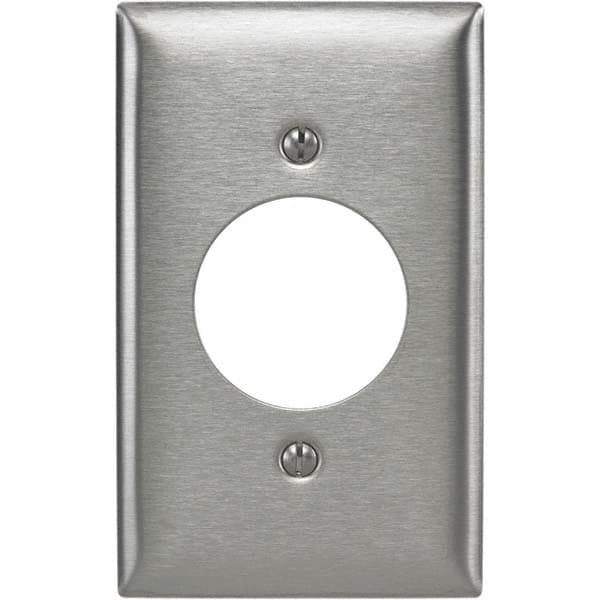 Bryant Electric - Wall Plates Wall Plate Type: Outlet Wall Plates Color: Metallic - USA Tool & Supply