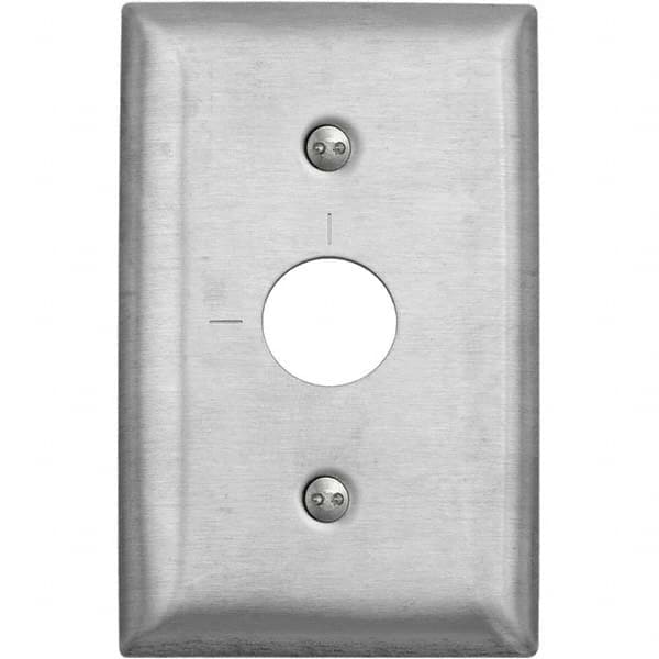 Bryant Electric - Wall Plates Wall Plate Type: Switch Plates Color: Metallic - USA Tool & Supply