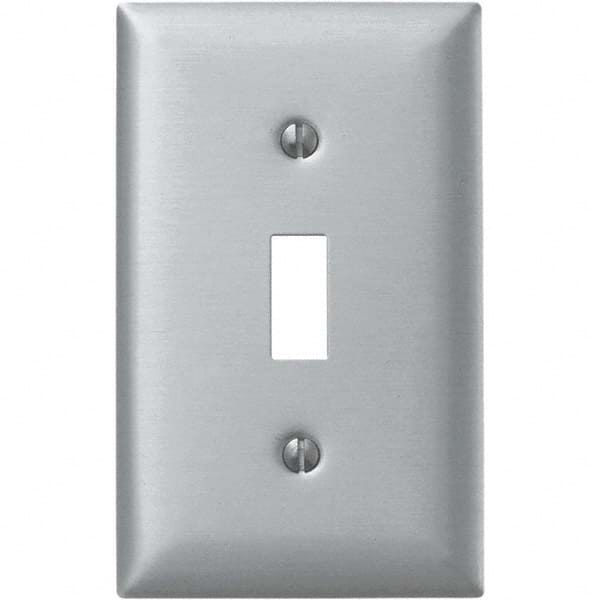 Bryant Electric - Wall Plates Wall Plate Type: Switch Plates Color: Metallic - USA Tool & Supply