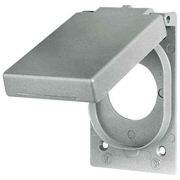 Bryant Electric - Weatherproof Box Covers Cover Shape: Rectangle Number of Holes in Outlet: 1 - USA Tool & Supply