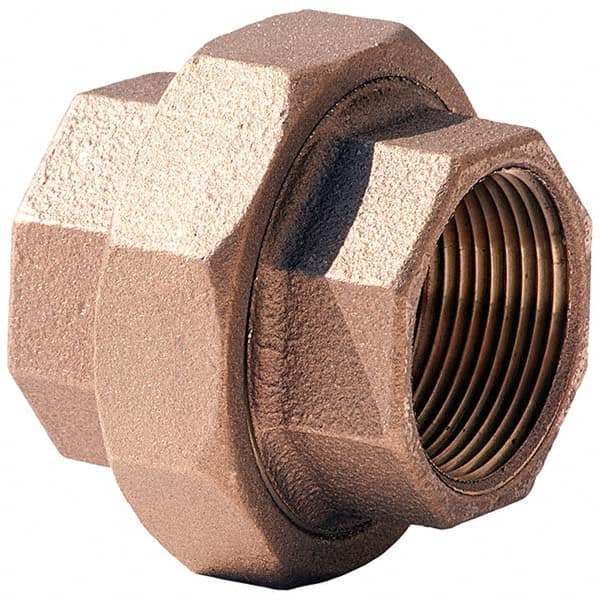 Merit Brass - Brass & Chrome Pipe Fittings Type: Union Fitting Size: 2-1/2 - USA Tool & Supply