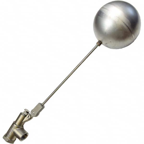Control Devices - Float Valves Type: Mechanical Style: Angle Pattern-Single Seat - USA Tool & Supply