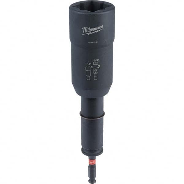 Milwaukee Tool - 7/16" Hex 1/2" Lineman's Utility Socket for Standard Hex/Socket Screws - USA Tool & Supply