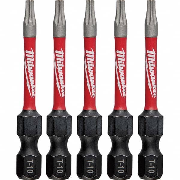 Milwaukee Tool - 1/4" Hex T10 Torx Impact Ready Bit - USA Tool & Supply