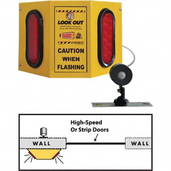TAPCO - Auxiliary Lights Type: Forklift Warning Light Voltage: 110 VAC to 24VDC - USA Tool & Supply