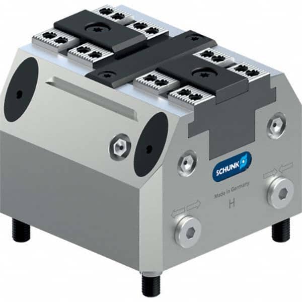 Schunk - Machine Vises Jaw Width (mm): 160.0 Throat Depth (mm): 200.0 - USA Tool & Supply