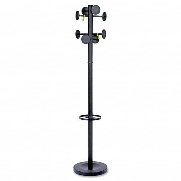 Alba - Coat Racks, Hooks & Shelving Type: Floor Rack Number of Hooks: 8 - USA Tool & Supply