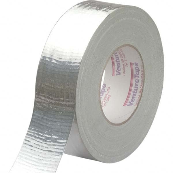 3M - 55m x 48mm x 11 mil Silver Polyethylene Cloth Duct Tape - USA Tool & Supply