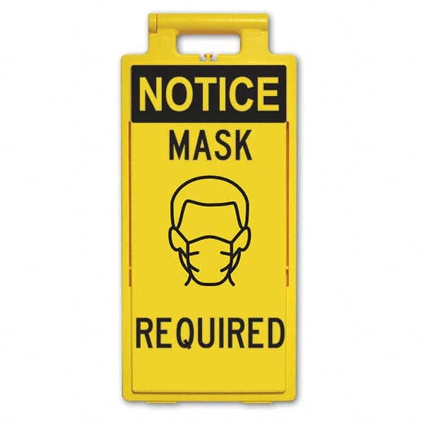 PRO-SAFE - Cone & A Frame Floor Signs Shape: A-Frame Type: Accident Prevention - USA Tool & Supply