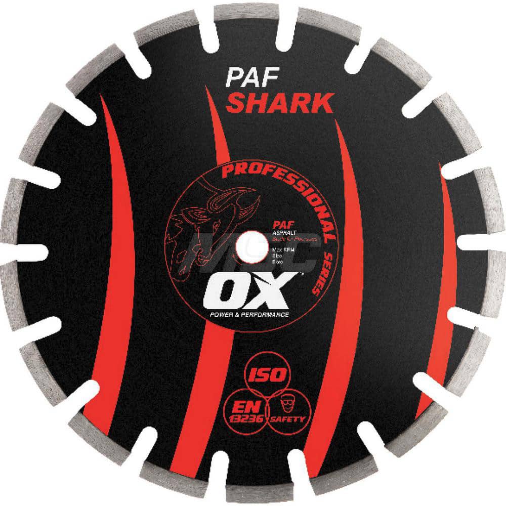 Wet & Dry Cut Saw Blade: 18″ Dia, 1″ Arbor Hole Use on Asphalt, Standard Arbor